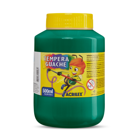 Tempera Guache 500ml Verde Bandera - ACRILEX