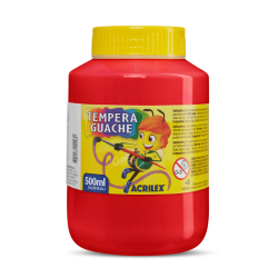Tempera Guache 500ml Rojo - ACRILEX