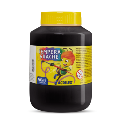 Tempera Guache 500ml Negro - ACRILEX