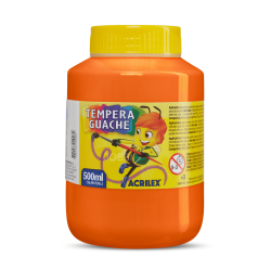 Tempera Guache 500ml Naranja - ACRILEX