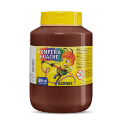 Tempera Guache 500ml Marrón - ACRILEX