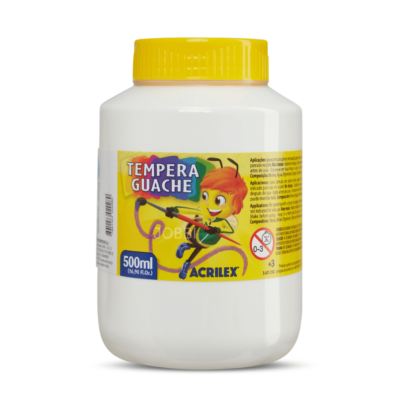 Tempera Guache 500ml Blanco - ACRILEX