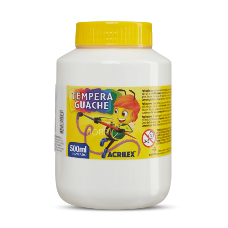 Tempera Guache 500ml Blanco - ACRILEX