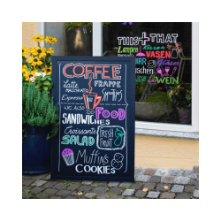 Marcadores de Tiza Liquida de 2.5 MM, 8 Colores Metalizados - POSCA