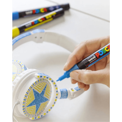 Set de 8 Rotuladores Colores Glitter, 1.3mm - POSCA