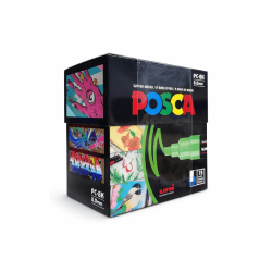 Set de 15 Rotuladores Colores Vibrantes, 8.0mm - POSCA