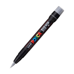 Marcador PCF-350 Punta Pincel Color Plata - POSCA