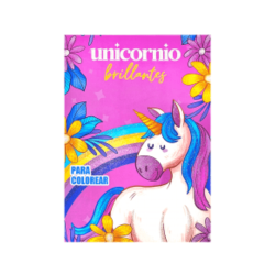 Libro para colorear unicornios brillantes RITO
