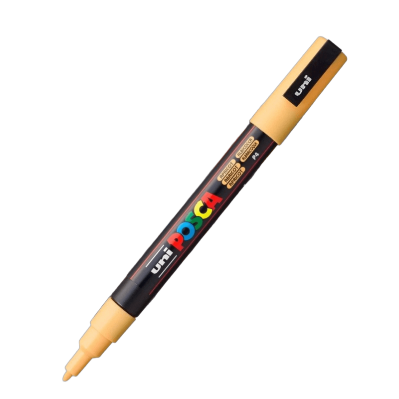 Marcador PC-3M Punta Fina Color Albaricoque P4 - POSCA