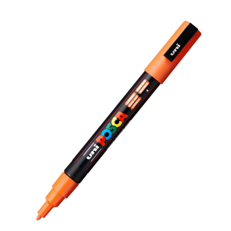 Marcador PC-3M Punta Fina Color Naranja 4 - POSCA