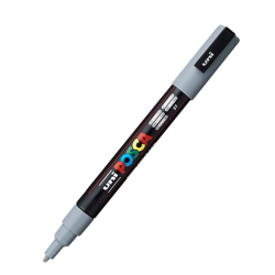 Marcador PC-3M Punta Fina Color Gris 37 - POSCA