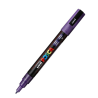 Marcador PC-3ML Punta Fina Color Violeta Glitter 12 - POSCA