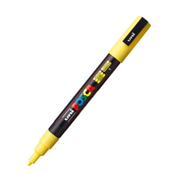 Marcador PC-3M Punta Fina Color Amarillo 2 - POSCA