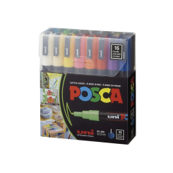 Set marcadores 3M  Posca 16 colores