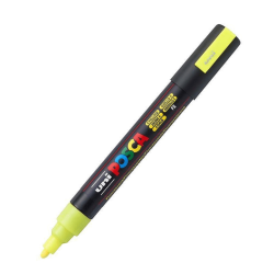 Marcador PC-5M Punta Media Color Amarillo Fluorescente F2 - POSCA