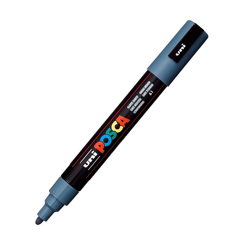 Marcador PC-5M Punta Media Color Gris Pizarra - POSCA