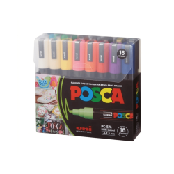 Set de marcadores Posca 5m 16 colores