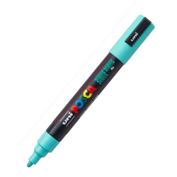 Marcador PC-5M Punta Media Color Verde Marino P6 - POSCA