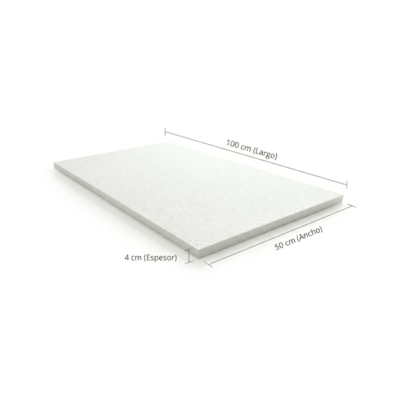 Plancha de plastofor de 100x50x4
