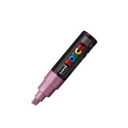 Marcador PC-8K Punta Ancha Biselada Color Rosa Metálico - POSCA