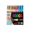 Set Marcadores posca 8C-3m colores pastel