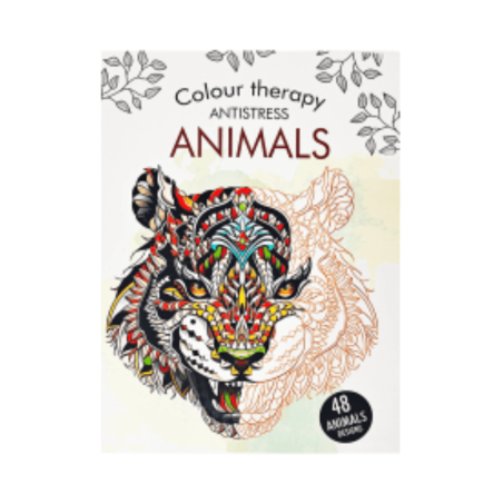 Libro para colorear therapy antistress animals RITO