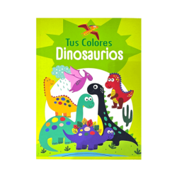 Libro para colorear RITO tus colores dinosaurios