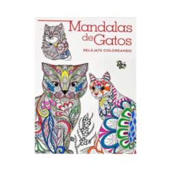 Libro para colorear mandalas de gatos relajate coloreando RITO