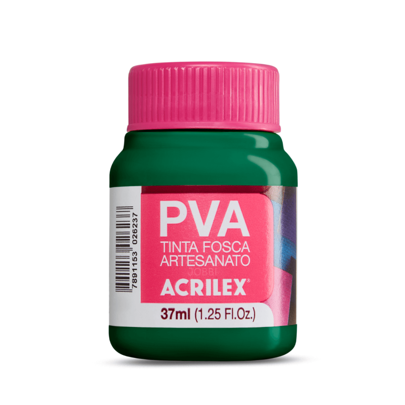 Pintura para Artesanía PVA Verde Bandera 37ml, ACRILEX