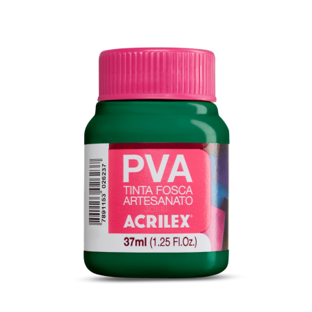 Pintura para Artesanía PVA Verde Bandera 37ml, ACRILEX