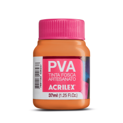 Pintura para Artesanía PVA Naranja Oscuro 37ml, ACRILEX