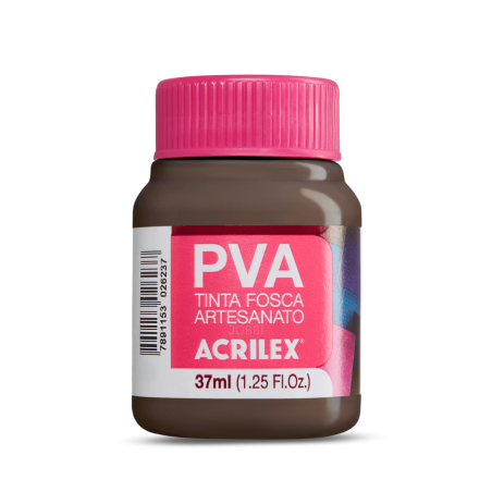 Pintura para Artesanía PVA Marrón Oscuro 37ml, ACRILEX