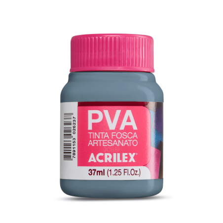 Pintura para Artesanía PVA Gris Lunar 37ml, ACRILEX