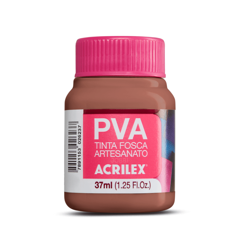 Pintura para Artesanía PVA Castaño Claro 37ml, ACRILEX