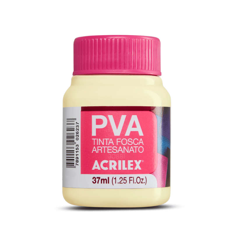 Pintura para Artesanía PVA Amarillo Bebé 37ml, ACRILEX