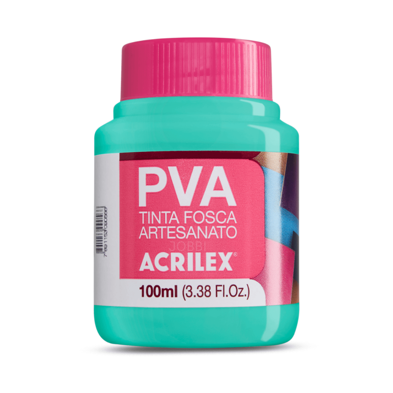 Pintura para Artesanía PVA Turquesa 100ml, ACRILEX