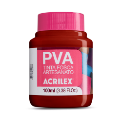 Pintura para Artesanía PVA Cereza 100ml, ACRILEX
