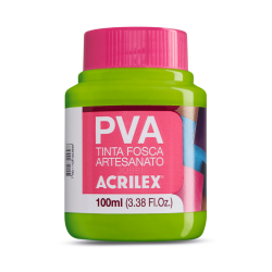 Pintura para Artesanía PVA Verde Hoja 100ml, ACRILEX