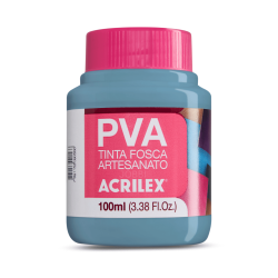 Pintura para Artesanía PVA Gris Lunar 100ml, ACRILEX
