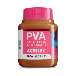 Pintura para Artesanía PVA Marrón 100ml, ACRILEX