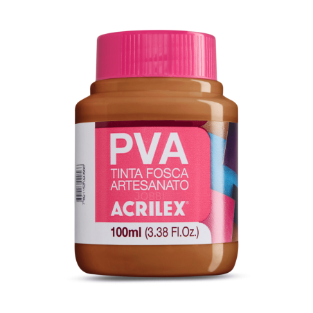 Pintura para Artesanía PVA Marrón 100ml, ACRILEX