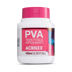 Pintura para Artesanía PVA Blanco 100ml, ACRILEX
