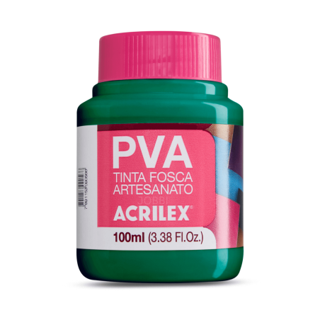 Pintura para Artesanía PVA Verde Bandera 100ml, ACRILEX