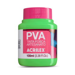 Pintura para Artesanía PVA Verde Hoja 100ml, ACRILEX