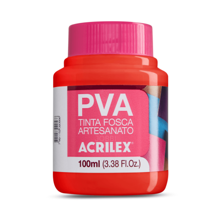 Pintura para Artesanía PVA Rojo Fuego 100ml, ACRILEX