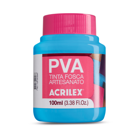 Pintura para Artesanía PVA Azul Celeste 100ml, ACRILEX