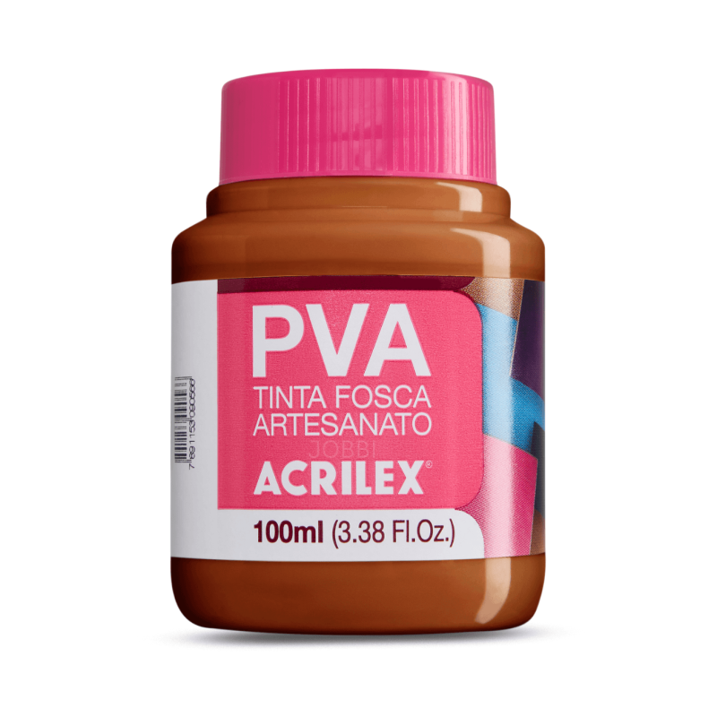 Pintura para Artesanía PVA Castaño Claro 100ml, ACRILEX