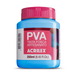 Pintura para Artesanía PVA Azul Celeste 250ml, ACRILEX