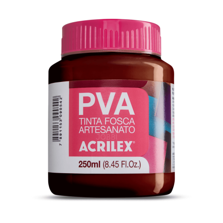 Pintura para Artesanía PVA Chocolate 250ml, ACRILEX