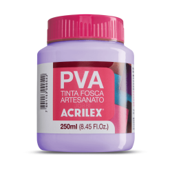Pintura para Artesanía PVA Lila 250ml, ACRILEX